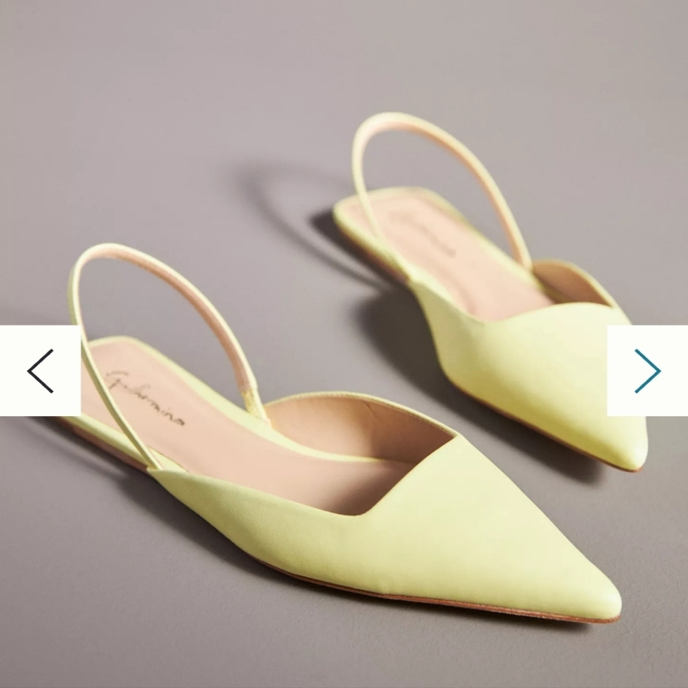 Anthropologie Guilhermina Leather Flats, sz. 8M. New, never worn. Taupe. - Picture 9 of 12
